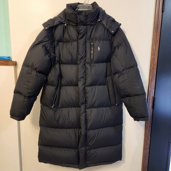 Polo Ralph Lauren Jackets & Blazers - Polo Ralph Lauren Performance Full Length Down Puffer Jacket Black size Large